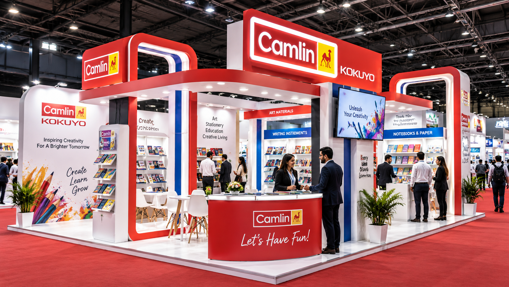 Exhibition stall fabricated for Camlin Kokuyo